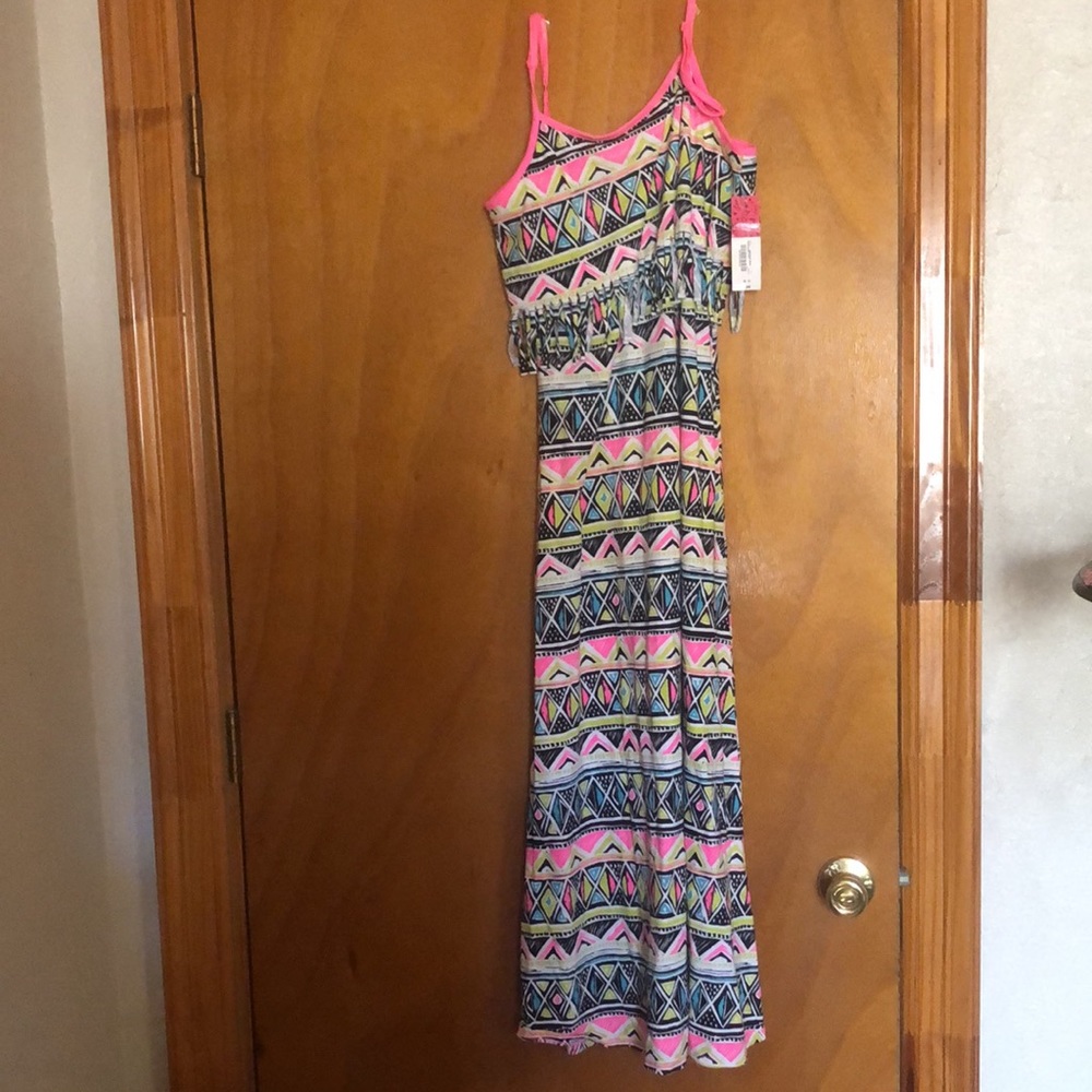 Total Girl Tribal Print Maxi Dress